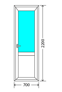 Балконный блок: дверь KBE Эталон 58 Протвино