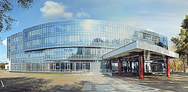 панорамные фасады учебно-тренировочного центра Протвино