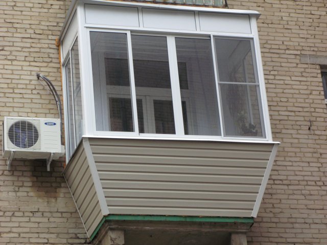 Остекление балконов в хрущевке с выносом по цене от производителя Протвино