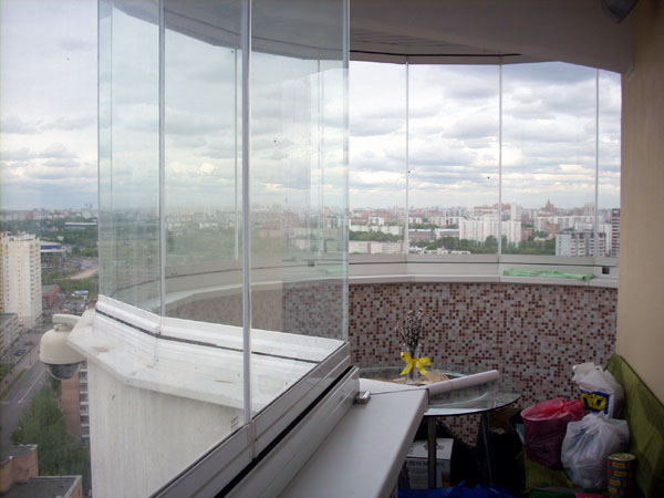 Остекление балконов: эркерных, круглых, закругленных Протвино
