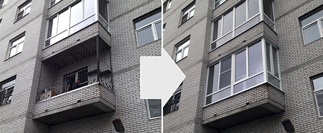 Остекление открытого балкона в Протвино Протвино