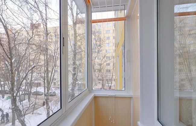 Зимнее остекление лоджии и балкона зимой Протвино